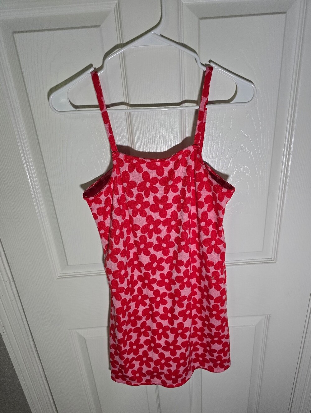 Old Navy Girls Red Floral Spaghetti Strap Mini Dress with Pockets XL